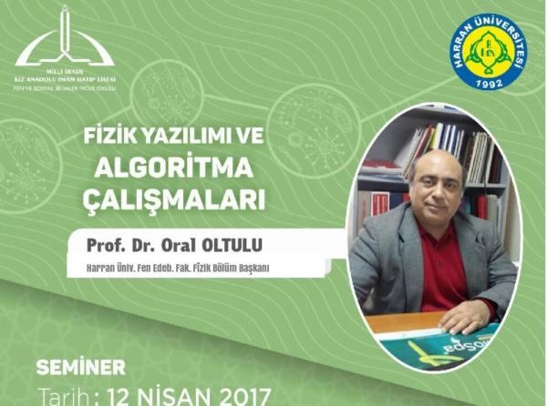 Fizik Yazılımı Algoritma ÇalışmalarıSemineri 