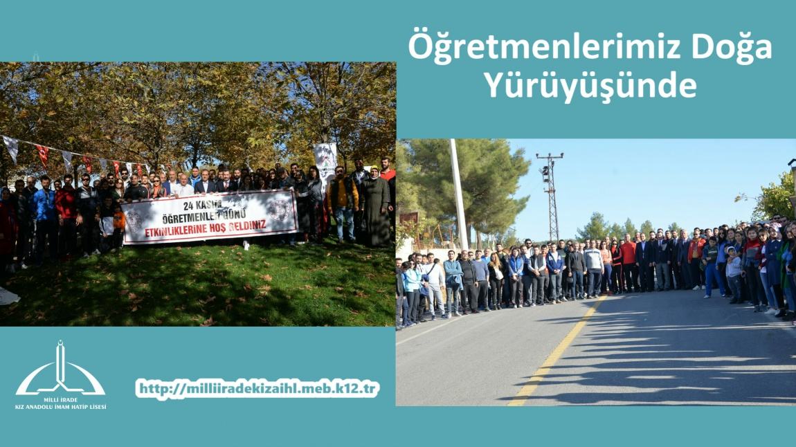 Öğretmenlerimiz Doğa Yürüyüşünde