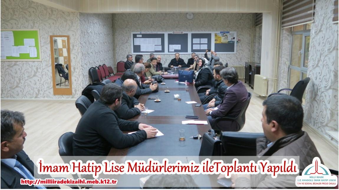 İmam Hatip Lise Müdürleri ile Toplantı Yapıldı