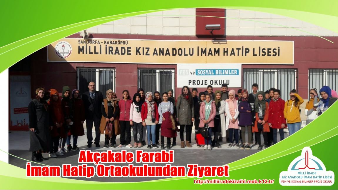 Akçakale Farabi İmam Hatip Ortaokulundan Ziyaret