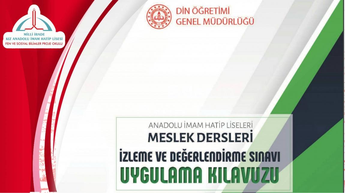 Meslek Dersleri İzleme ve Değerlendirme Sınavı Uygulama Sınavı