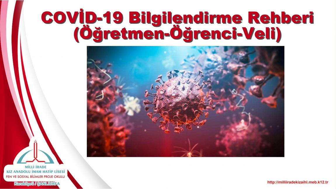 COVİD-19 Bilgilendirme Rehberi (Öğretmen-Öğrenci-Veli)